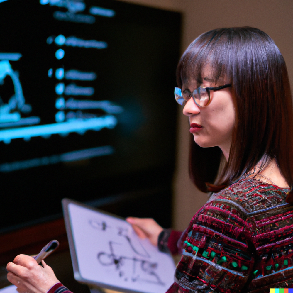 DALL·E 2022-09-02 22.37.12 - A woman who carefully teaches programming at the University of Tokyo. Quality photo..png
